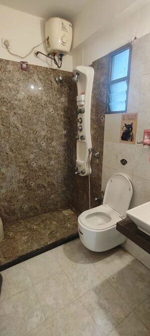 Bathroom in 2 BHK Apartment at Makarba – for Rent