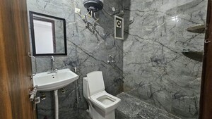 Bathroom in 1 BHK Builder Floor at Saket – for Rent