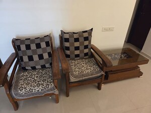 Living Room in 2 BHK Apartment at GK Dwarka Sai, Rahatani – for Rent