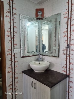 Bathroom in 3 BHK Apartment at Sector 12 Dwarka – for Rent