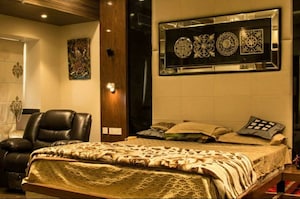 Bedroom in 4 BHK Apartment at Rohtas Presidential Arcade, Vibhuti Khand – for Rent