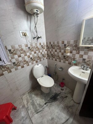 Bathroom in 2 BHK Builder Floor at Malviya Nagar – for Rent