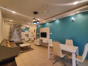Team Area in 2 BHK Apartment at Bhartiya City Nikoo Homes II, Thanisandra Main Road – for Rent