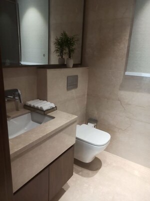 Bathroom in 3 BHK Builder Floor at Central Park The Orchard, Sohna Sector 33 – for Rent