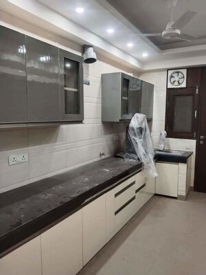 Kitchen in 3 BHK Builder Floor at Sushant Lok I – for Sale