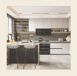 Kitchen in 3 BHK Apartment at Fusion The Rivulet, Sector 12 Greater Noida – for Sale