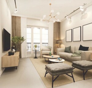 Living Room in 4 BHK Apartment at Fusion The Rivulet, Sector 12 Greater Noida – for Sale