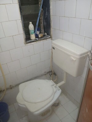 Bathroom in 1 BHK Apartment at Vasant Valley Complex, Malad East – for Rent