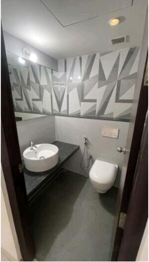 Bathroom in 1 BHK Apartment at Lodha Casa Viva, Majiwada – for Rent