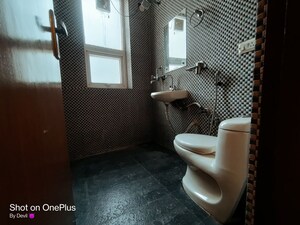 Bathroom in 1 RK Builder Floor at Sushant Lok I – for Rent