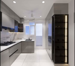 Building Lobby in 3 BHK Apartment at Aurobindo The Regent, Kondapur – for Rent