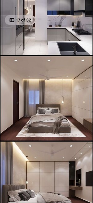 Bedroom in 3 BHK Apartment at Aurobindo The Regent, Kondapur – for Rent