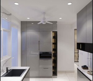 Building Lobby in 3 BHK Apartment at Aurobindo The Regent, Kondapur – for Rent