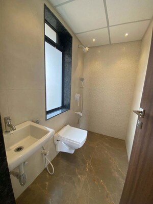 Bathroom in 1 BHK Apartment at Valentine Apartments, Goregaon East – for Rent