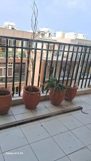Balcony in 3 BHK Apartment at Motiaz Royal Citi, Ambala Highway – for Rent