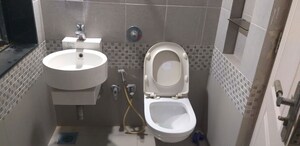 Bathroom in 3 BHK Apartment at Satellite Tower, Goregaon East – for Rent