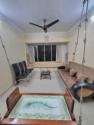 Living Room in 2 BHK Apartment at Mansi Vihar, Malad East – for Rent