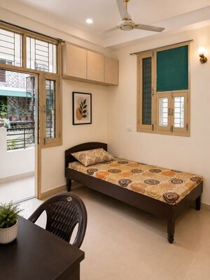 Living Room in 3 BHK Builder Floor at Niti Khand I – for Rent