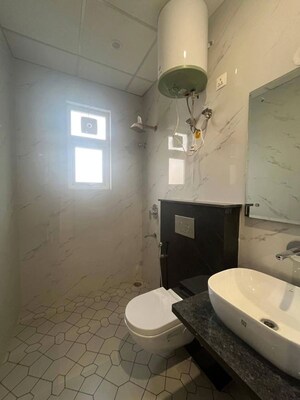 Bathroom in 1 BHK Builder Floor at Realtech The Luxurium, Sushant Lok I – for Rent