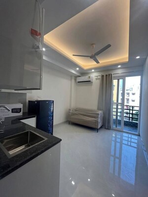 Kitchen in 1 BHK Builder Floor at Realtech The Luxurium, Sushant Lok I – for Rent