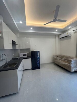 Kitchen in 1 BHK Builder Floor at Realtech The Luxurium, Sushant Lok I – for Rent
