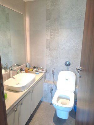 Bathroom in 3 BHK Apartment at Aum Artha, Khar West – for Sale