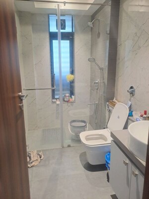 Bathroom in 3 BHK Apartment at Aum Artha, Khar West – for Sale