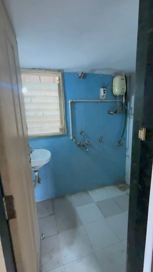 Bathroom in 1 BHK Apartment at Sai Baba Vihar Complex, Ghodbunder Road – for Rent