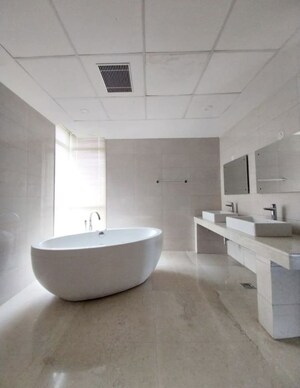 Bathroom in 4 BHK Apartment at Krrish Provence Estate, Gurgaon Faridabad Road – for Rent