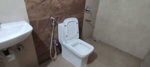 Bathroom in 3 BHK Apartment at Trendset Grande Apartments, Banjara Hills – for Rent
