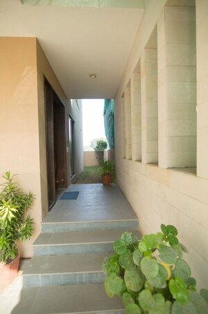 Building Lobby in 4 BHK Villa at Krishna Bhuvi, Bhayli – for Sale