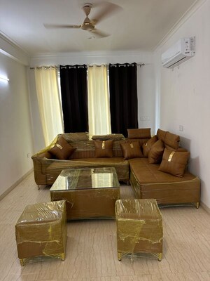 Living Room in 3 BHK Builder Floor at Ansal Esencia-Mulberry Homes, Sector 67 – for Rent