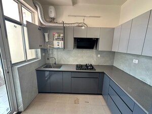 Kitchen in 3 BHK Builder Floor at Ansal Esencia-Mulberry Homes, Sector 67 – for Rent