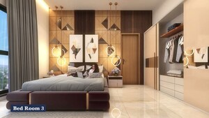 Living Room in 3 BHK Apartment at Oxy Beaumonde, Viman Nagar – for Sale