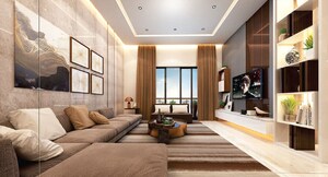 Living Room in 3 BHK Apartment at Oxy Beaumonde, Viman Nagar – for Sale
