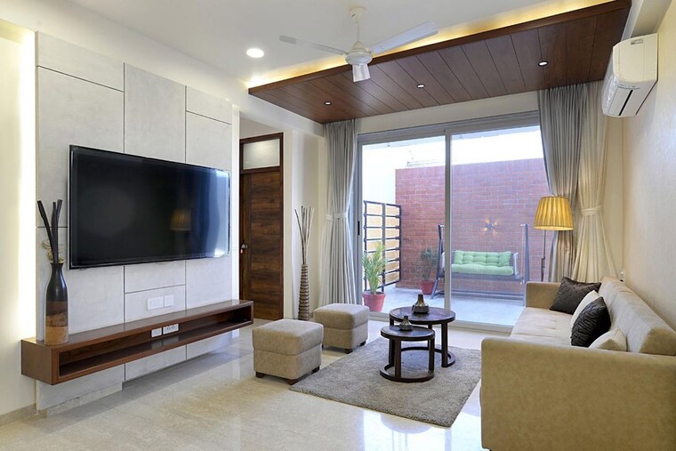 Living Room, sherkhi 4 Bedroom 2600 Sq.Ft. Villa In Sherkhi Vadodara 10462741