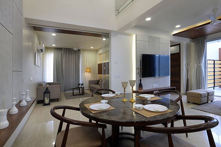 Dining area, sherkhi 4 Bedroom 2600 Sq.Ft. Villa In Sherkhi Vadodara 10462741