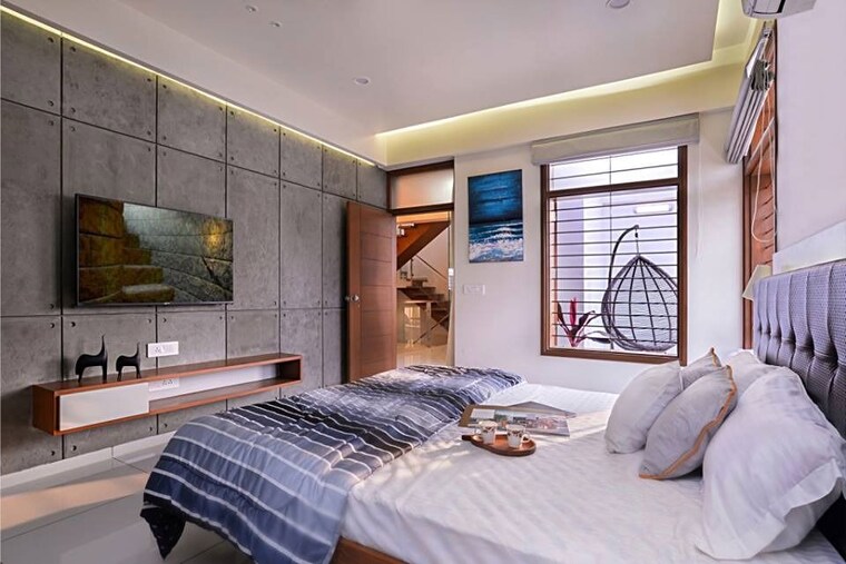 Bedroom, sherkhi 4 Bedroom 2600 Sq.Ft. Villa In Sherkhi Vadodara 10462741