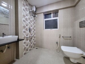 Bathroom in 3 BHK Apartment at Parinee 11 West, Juhu – for Rent