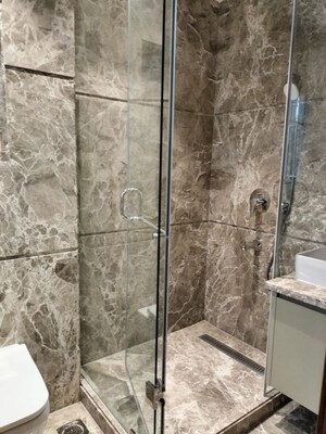Bathroom in 3 BHK Apartment at Hauz Khas – for Rent
