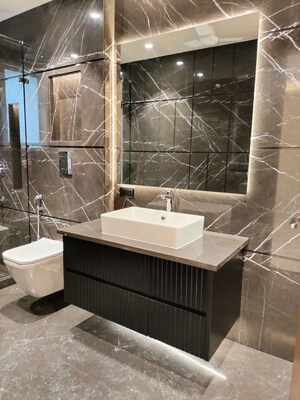 Bathroom in 3 BHK Apartment at Hauz Khas – for Rent