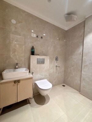 Bathroom in 3 BHK Apartment at Freedom Fighters Enclave – for Rent