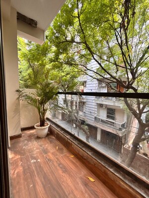 Balcony in 3 BHK Apartment at Freedom Fighters Enclave – for Rent