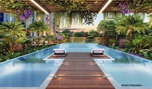 Swimming Pool in 2 BHK Apartment at Kumar 47 East A, Magarpatta City – for Rent