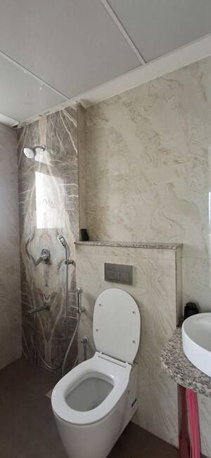 Bathroom in 2 BHK Apartment at Wadhwa TW Gardens, Kandivali East – for Rent