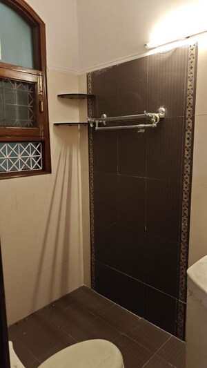 Bathroom in 3 BHK Builder Floor at Chattarpur – for Rent