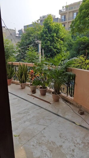 Balcony in 3 BHK Builder Floor at Chattarpur – for Rent