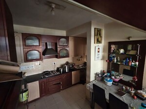 Kitchen in 3 BHK Apartment at Mantri Terrace, Bilekahalli – for Rent