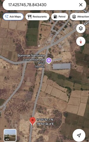  Land – Map Location View at VVR Greenwoods, Bhuvanagiri - for Sale