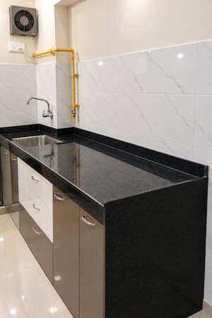 Kitchen in 1 BHK Apartment at Bhoomi Acropolis, Virar West – for Sale